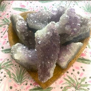 Amethyst cluster gemstone